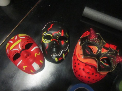 Decorated masks for props 