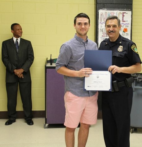 Anthony Fuscia with Police Chief Myers