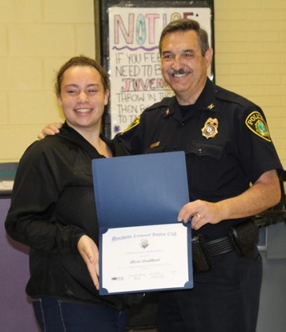 Alexis Coulthard and Police Chief Myers