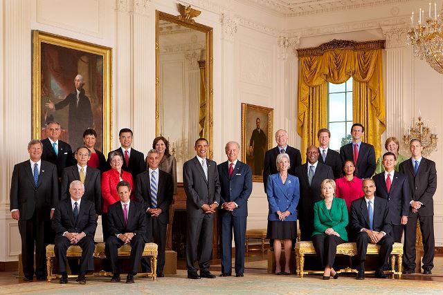 President Barack Obamas first cabinet in 2008