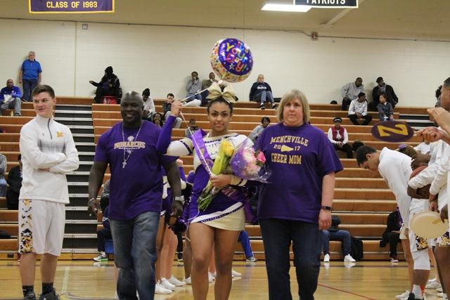 Candis Wimberly escorted  by Charles Wimberly and Melissa Connelly. 