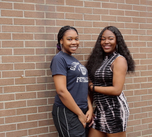 Janelle and Lakayla are close friends, making their musical collaboration in Menchville Rocks easy.