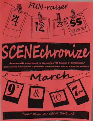 The Menchville drama department flyer advertising their upcoming event.