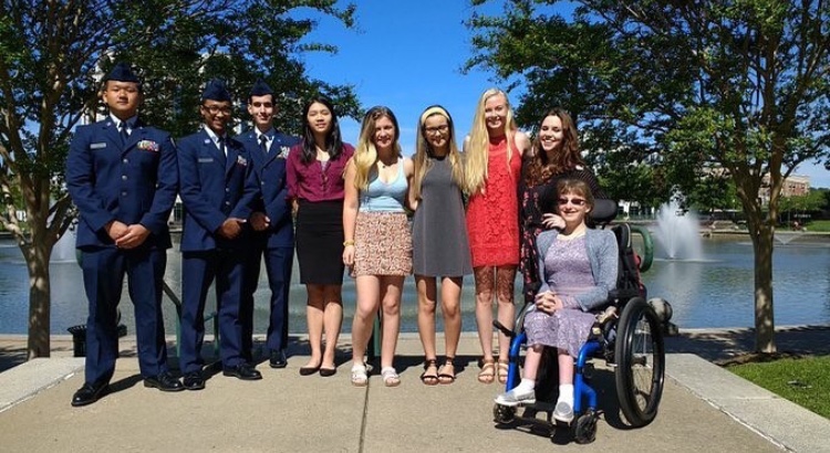 Menchville+students+from+Air+Force+JROTC%2C+Fare+Share%2C+and+Student+Council+Association+represented+their+school+at+the+Newport+News+Public+Schools+2018-2019+Secondary+STAR+Awards+luncheon+on+Tuesday%2C+April+23.